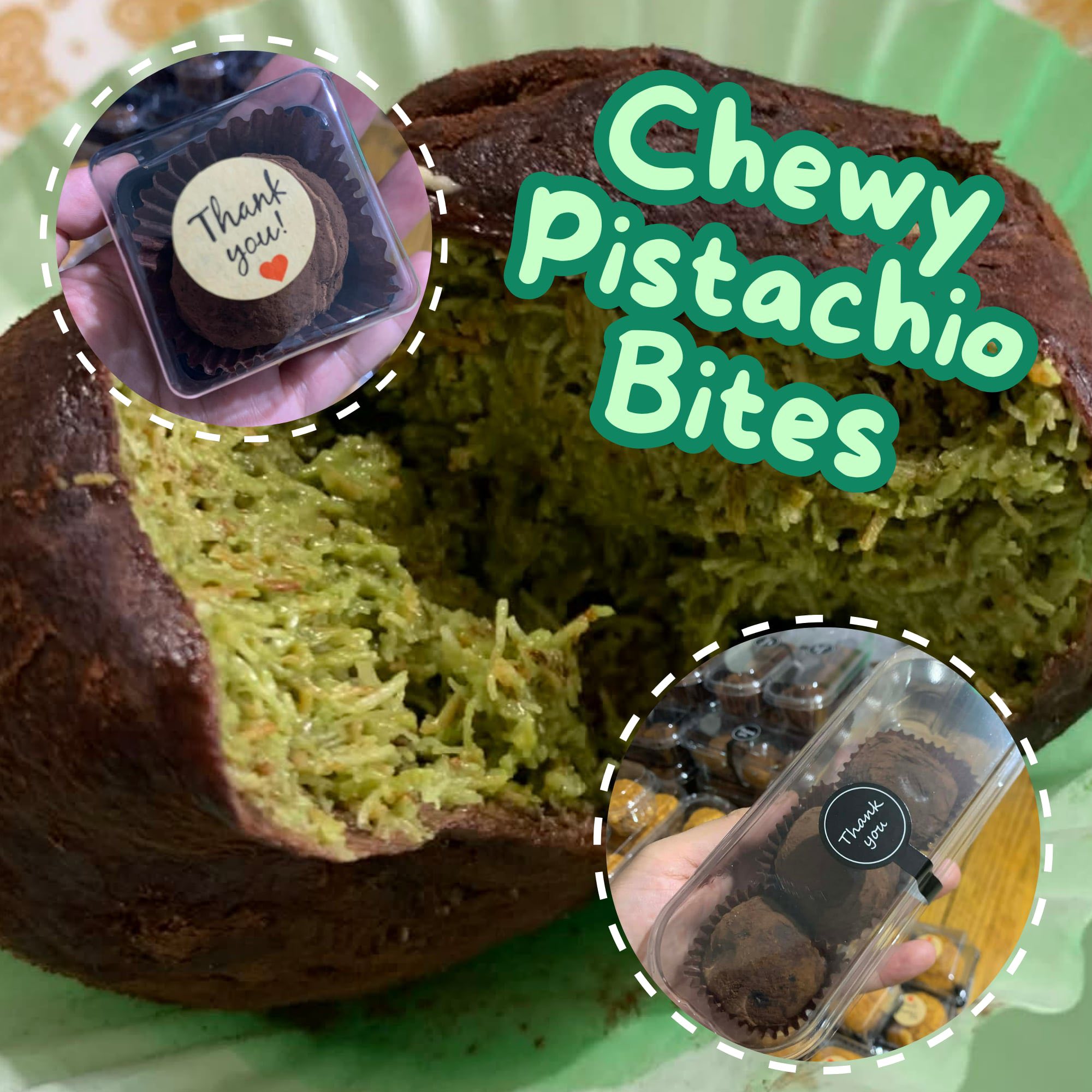 Chewy Pistachio Bites