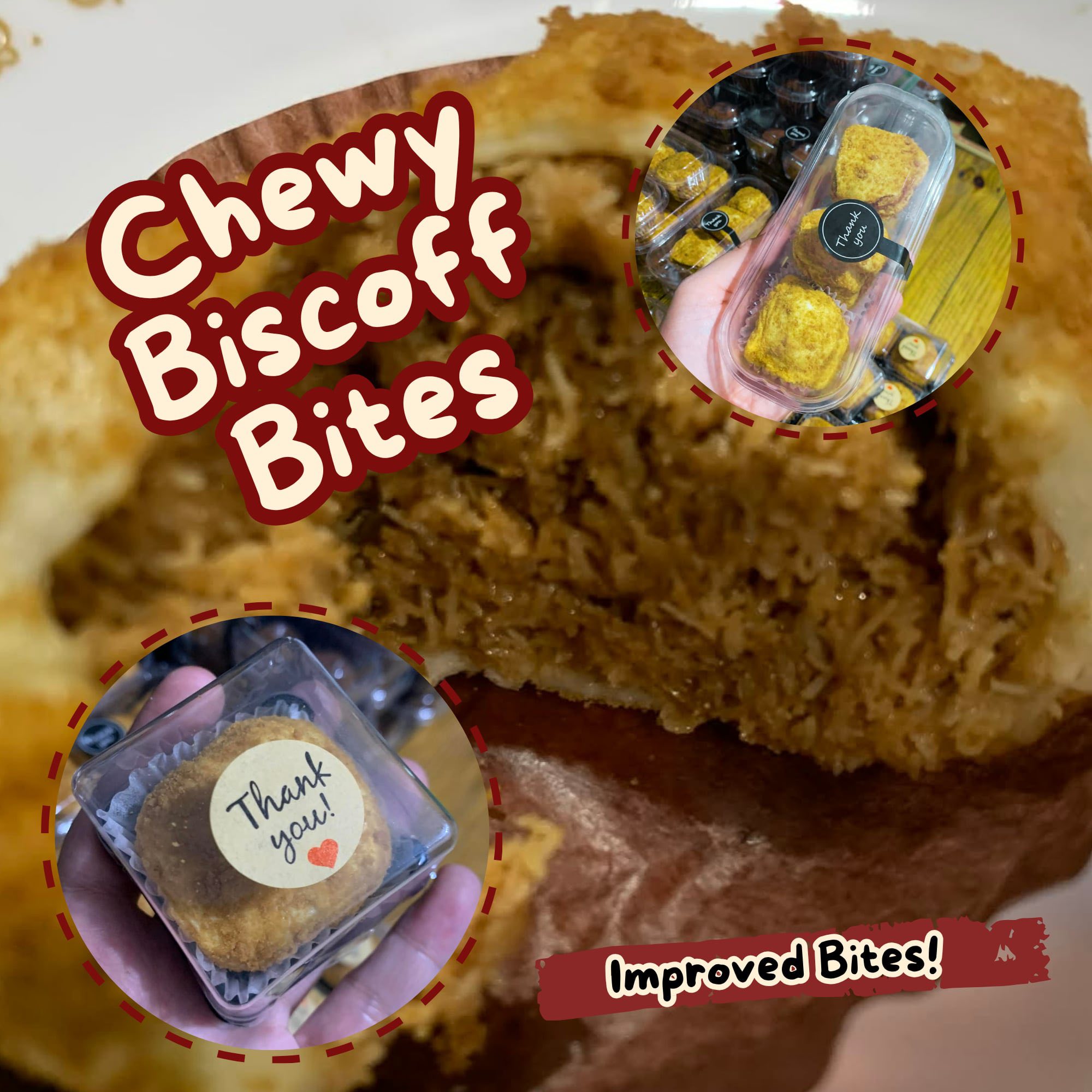 Chewy Biscoff Bites